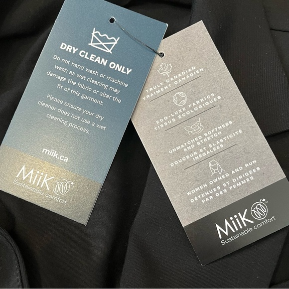 NWT Miik Siena Black Single Button Rayon From Bamboo Blazer - Picture 7 of 11